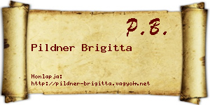 Pildner Brigitta névjegykártya